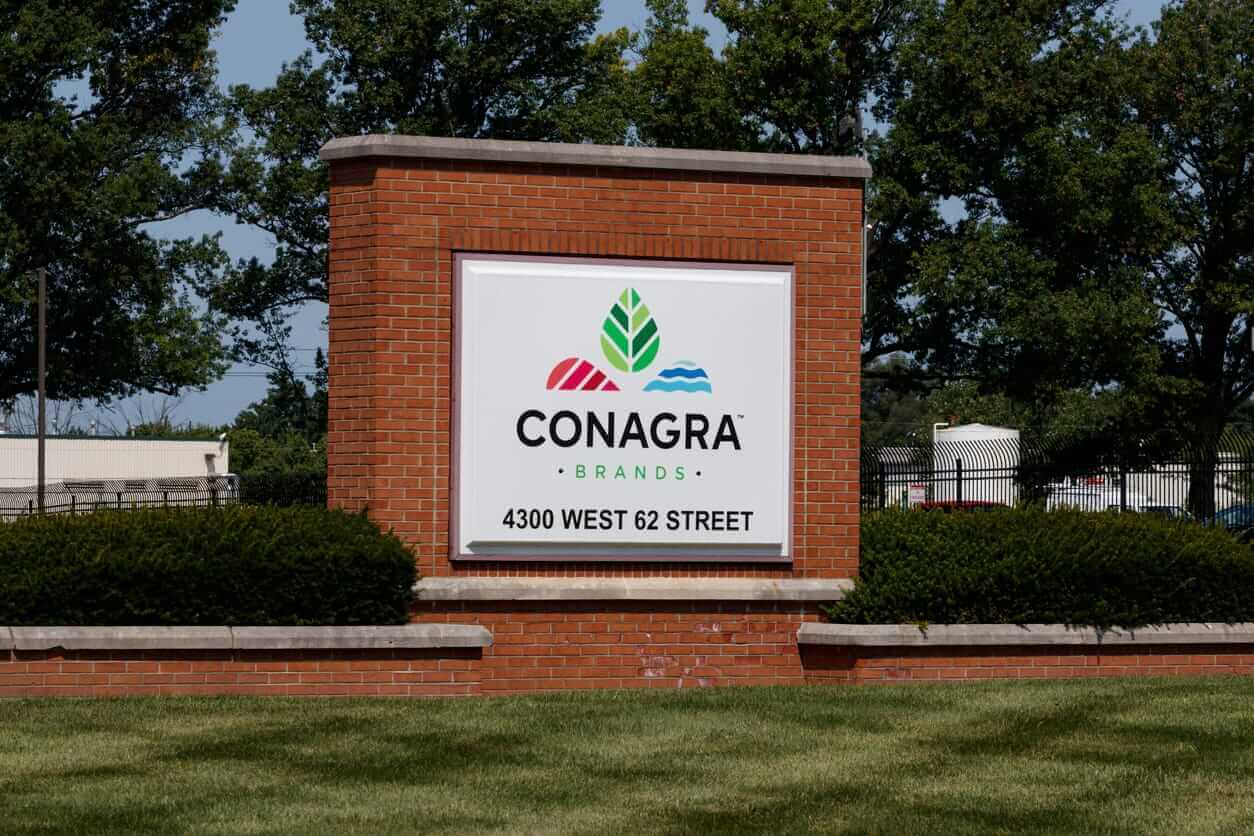 Conagra Brands Inc sign and logo by- jetcityimage via iStock